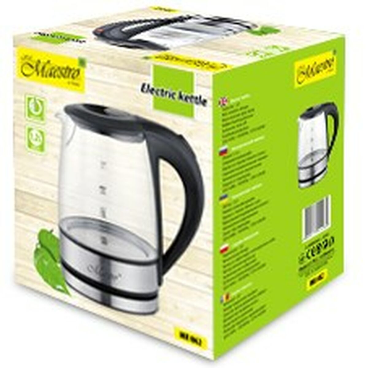 Kedel Feel Maestro MR-062 Sort Glas 1630 W 1,2 L
